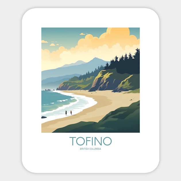 TOFINO Sticker by MarkedArtPrints